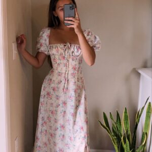Retro Floral Vintage Dress